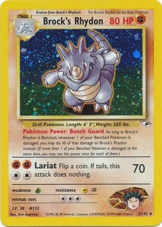 Brock's Rhydon - Gym Heroes (G1)(M/NM)