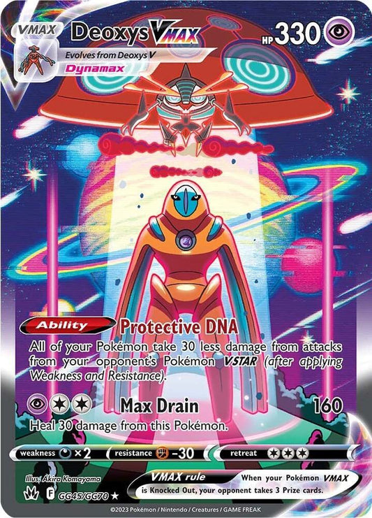 Deoxys VMAX - Crown Zenith: Galarian Gallery (GG45) (M/NM)