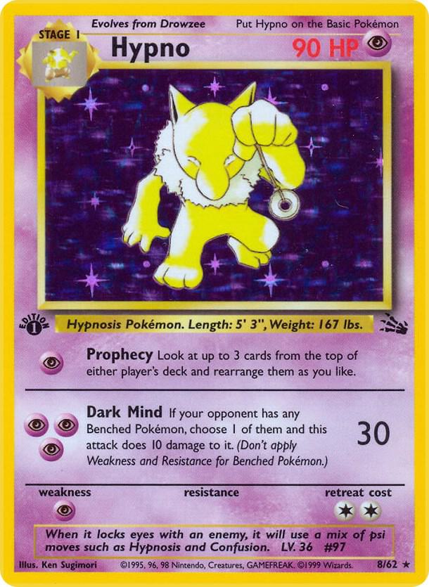 Hypno (23) - Fossil (FO) - First Edition (M/NM)